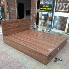 Giường ngủ gỗ công nghiệp melamine trơn